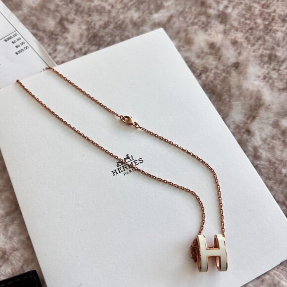 Hermes Hermès Necklace Pendant White - not the mini size one - Picture 2 of 16